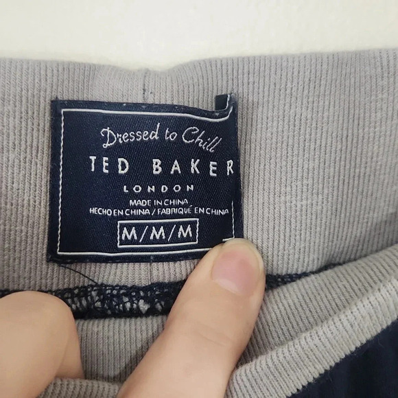 Ted Baker London Jogger Sweatpants Navy Gray M Medium - Picture 5 of 7